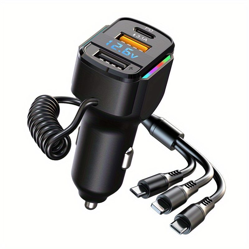 3-Port Fast Car Charger